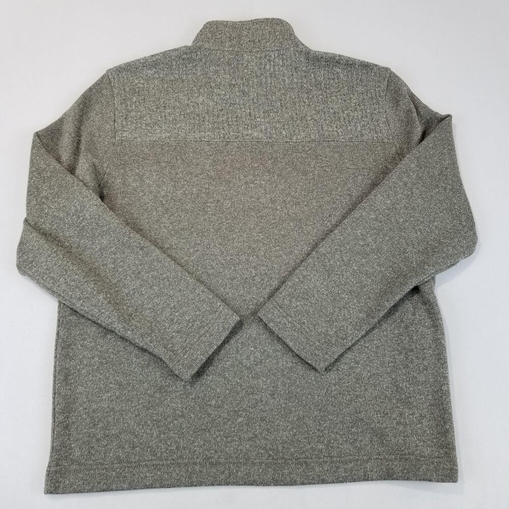 Van Heusen Sweater Mens XL Gray 1/4 Zip Mock Neck Classic Fit Pullover Knit - Picture 3 of 9